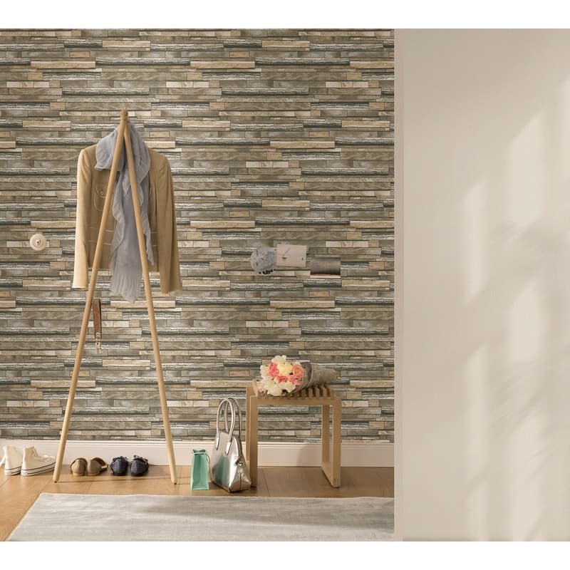 Marburg Federico Beige Slate Wallpaper - 20.9 x 396 x 0.025