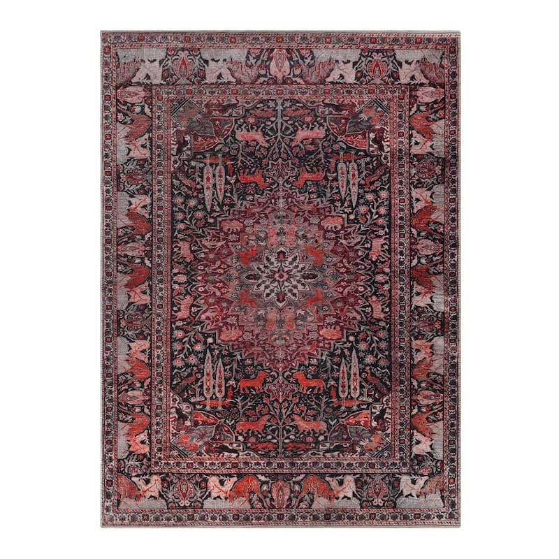 Superior Copley Bohemian Oriental Medallion Wildlife Indoor Area Rug