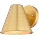 preview thumbnail 1 of 8, Vaxcel Lighting T0793 Smith 6" Tall Outdoor Wall Sconce Gold