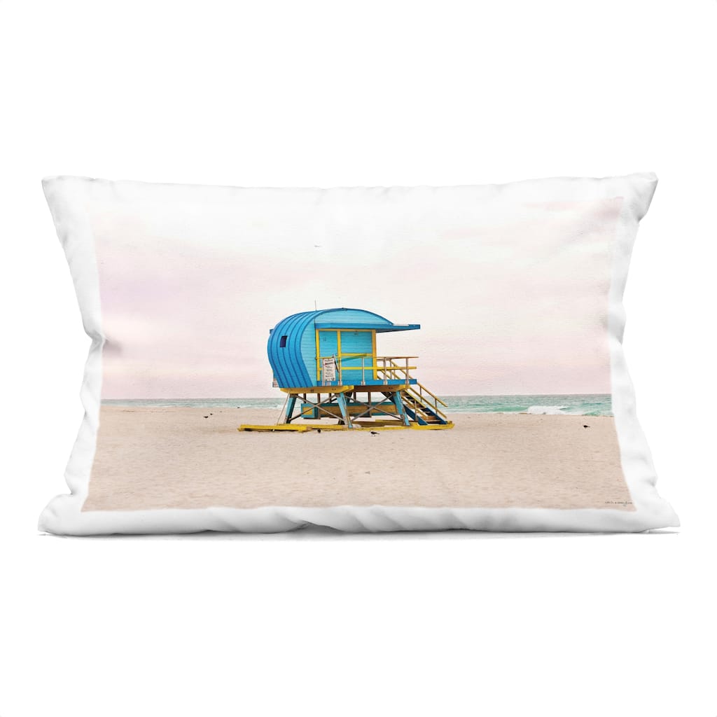 Stupell Summer Lifeguard Cabin Decorative Printed Throw Pillow Design by Seven Trees Design