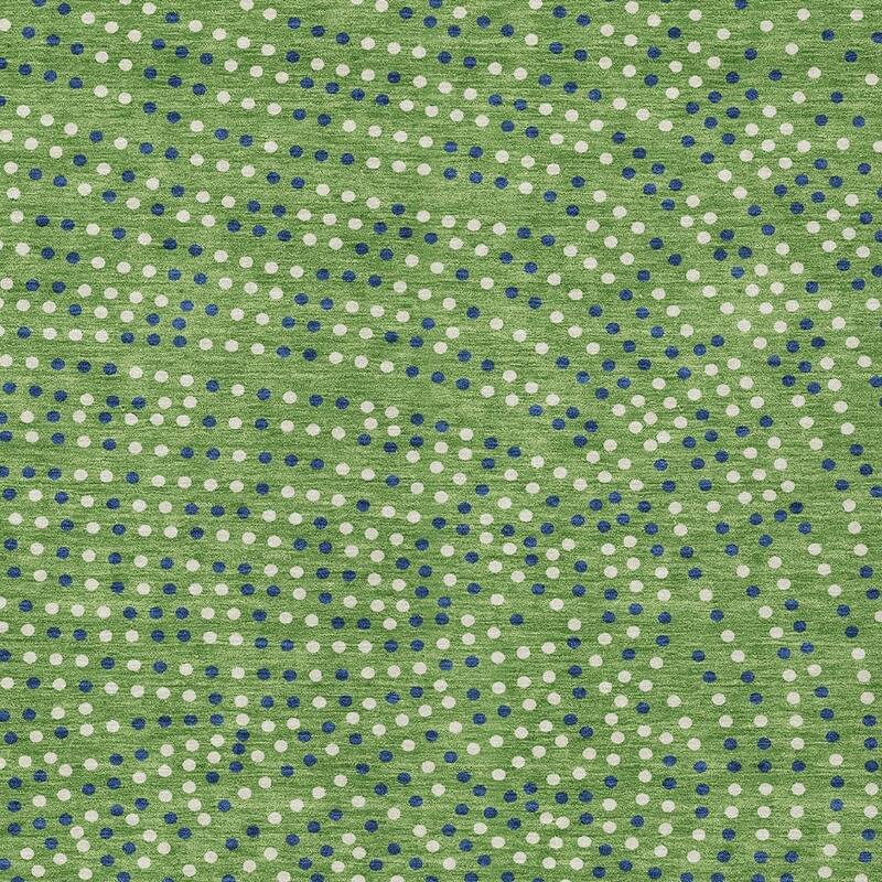 HomeRoots Polka Dot Transitional Rectangle Outdoor Rug