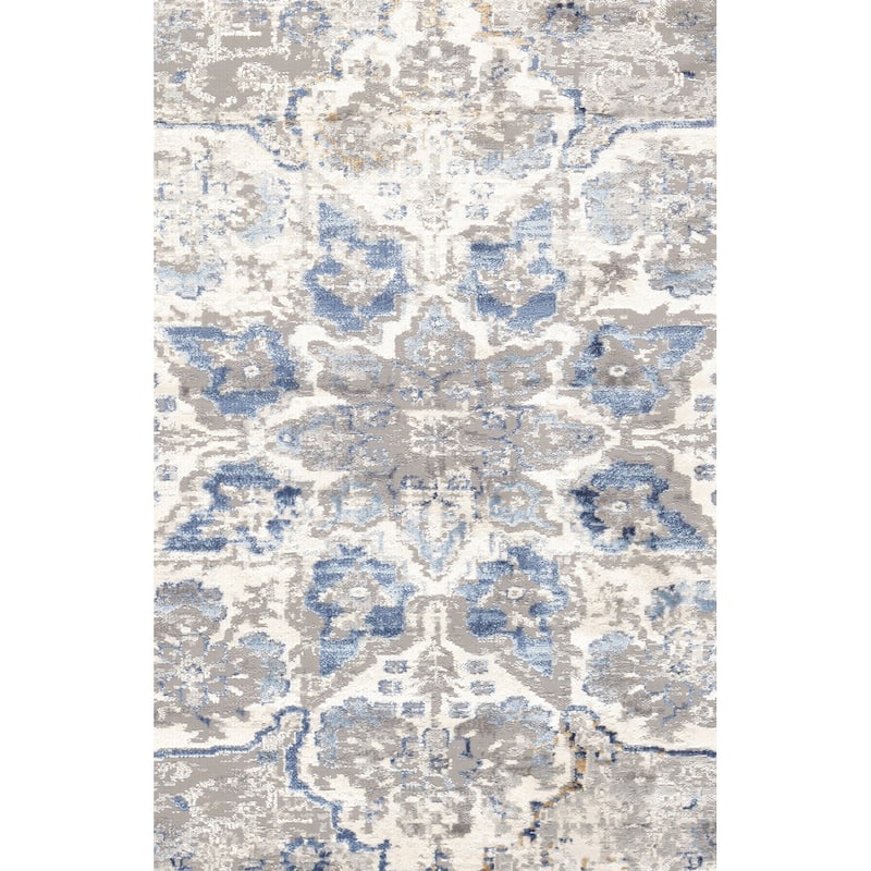 Pasargad Home Turkish Efes Design L. Grey Floral Area Rug