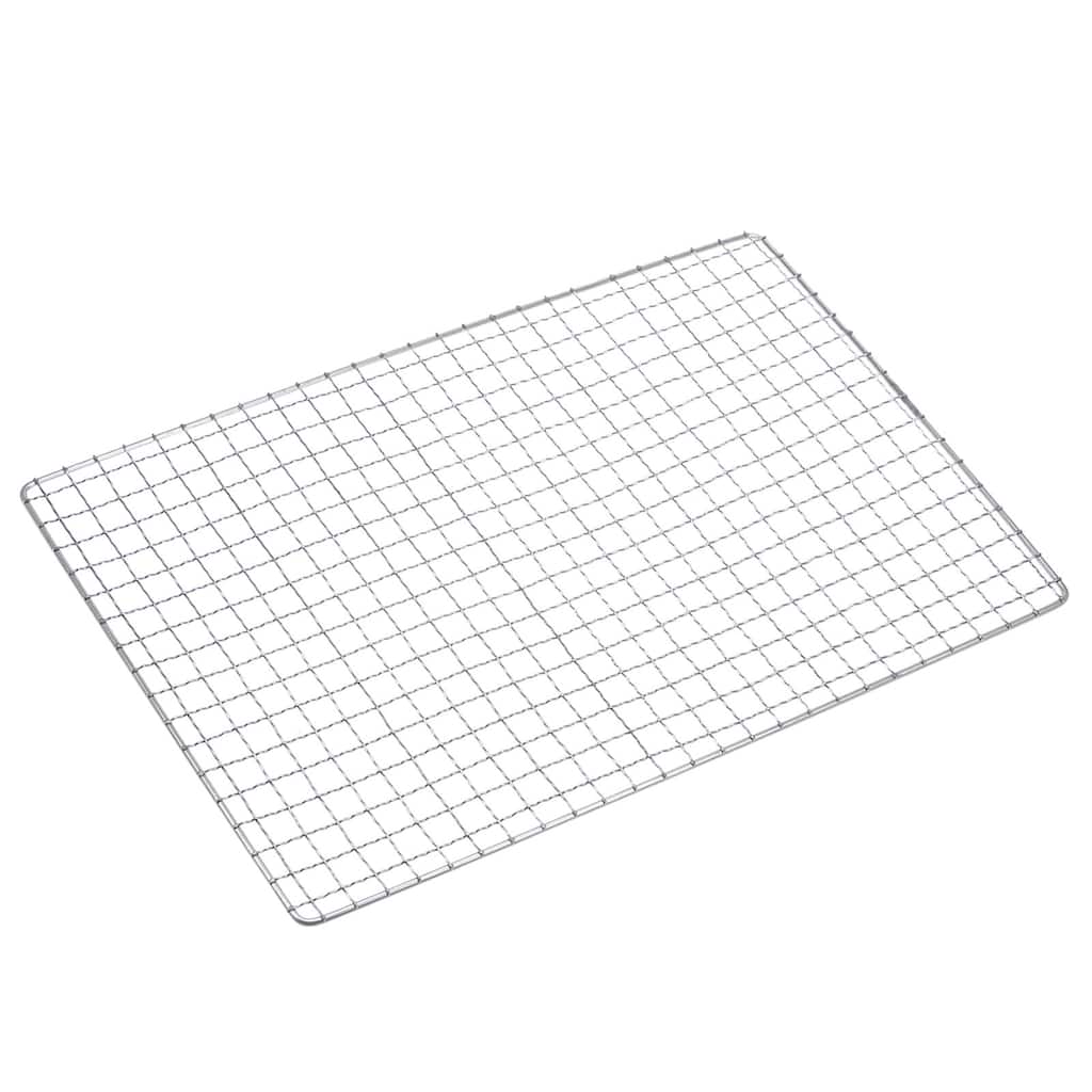 Square BBQ Grill Net 17.3"x10.2" Stainless Steel Barbecue Mesh