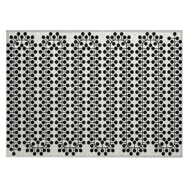 Machine Washable Indoor/ Outdoor Modern Ailey Chantille Rug