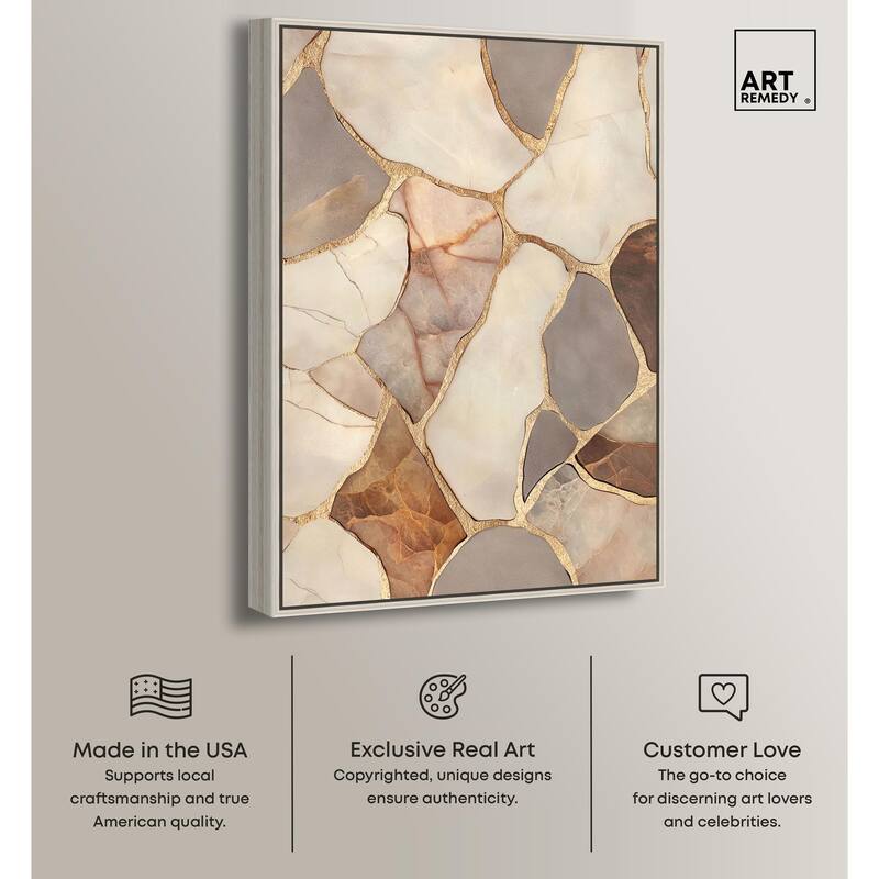 Textured Earthy Tones III Canvas by Art Remedy