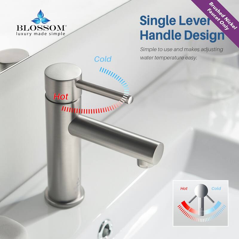 Solid Brass Leed Free Single Handle Bathroom Faucet