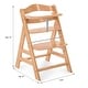 preview thumbnail 2 of 6, hauck Alpha+ Grow Along Adjustable Wooden Highchair Seat, Beechwood, Natural - 16.5