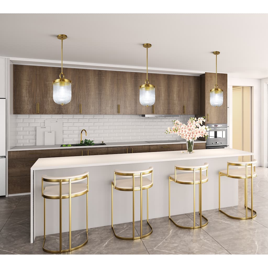 Artcraft Myla 1-Light Pendant - Vintage Brass