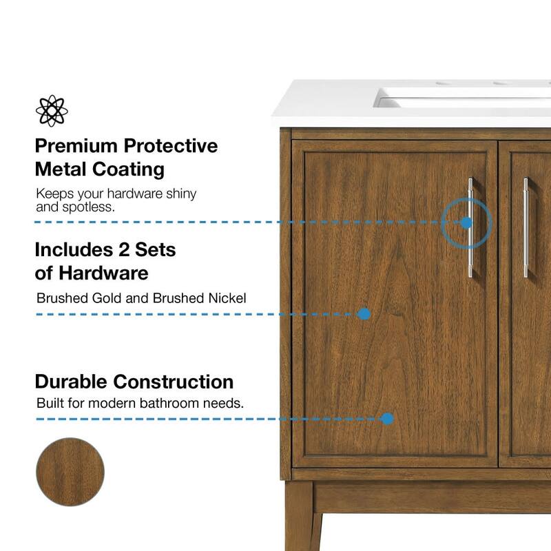 Ove Decors KIRA-30 Kira 30" Free Standing Single Basin Vanity Set with