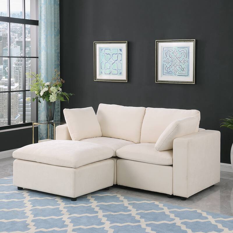 Modular Sectional Sofa, Convertible U Shaped Sofa Couch, Modular Sectionals with Ottomans