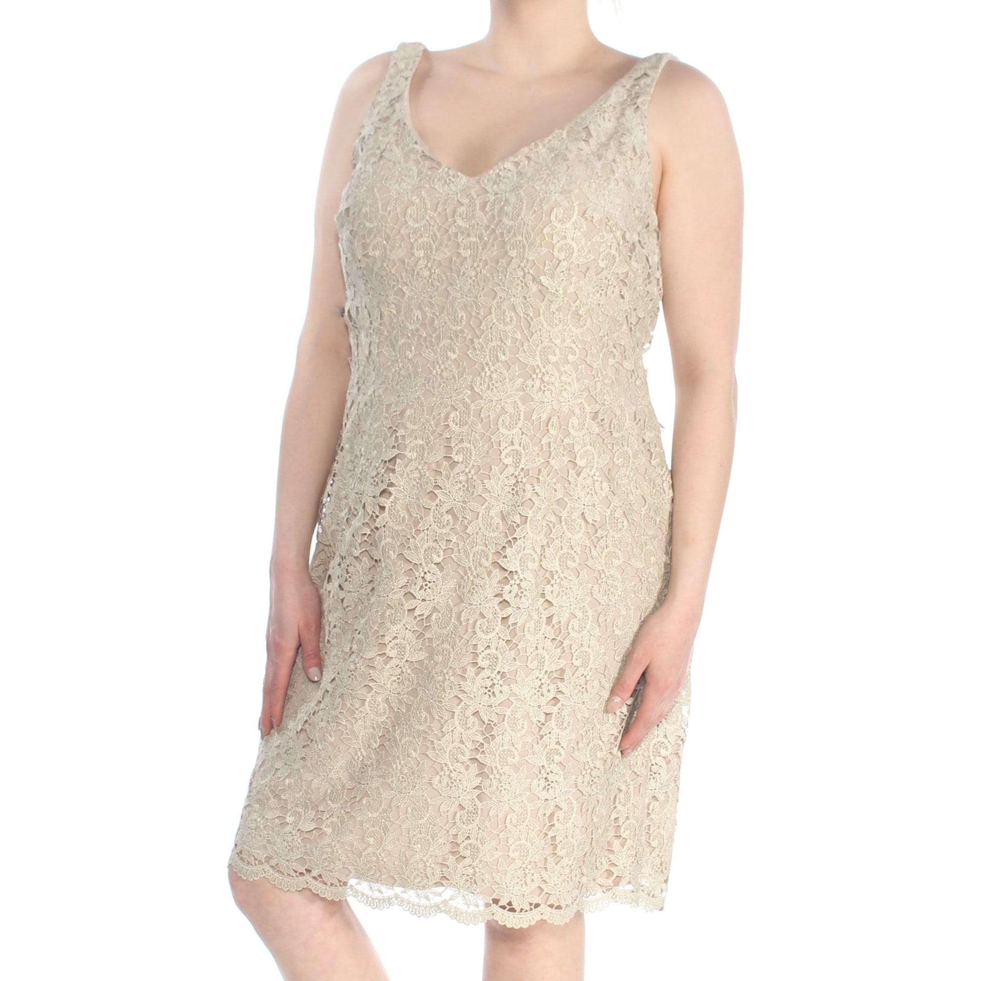 gold dress size 18