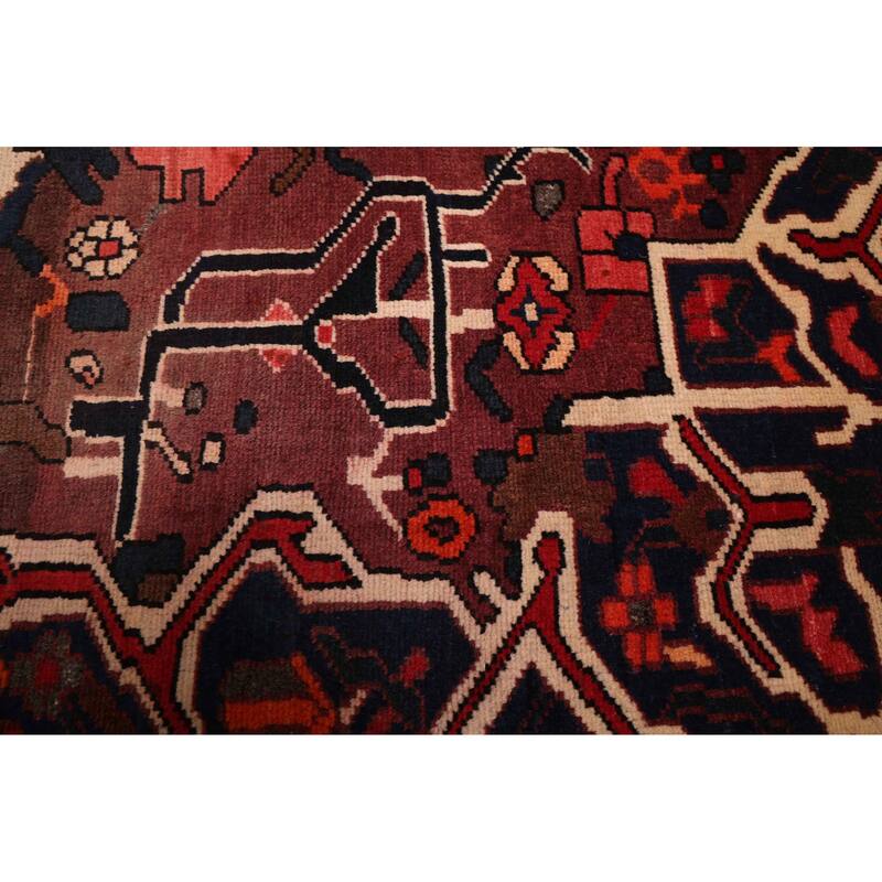 ECARPETGALLERY Hand-knotted Kayseri Vintage Dark Red Wool Rug - 5'1 x 9'1