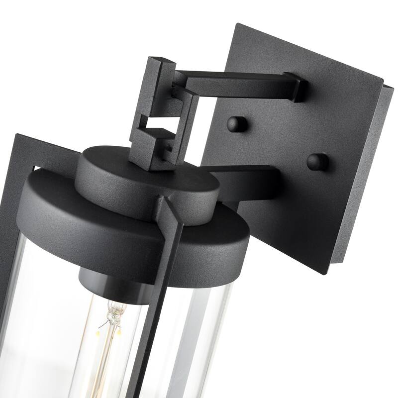 Millennium Lighting Ellway 1 Light Outdoor Wall Sconce in Textured Black