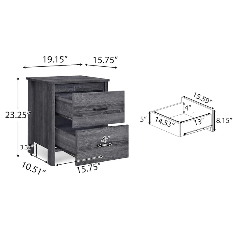 Toolless Assembly Nightstand