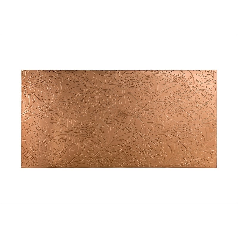 FASÄDE Nettle 4-foot x 8-foot PVC Wall Panel in Polished Copper - Gold - 4 x 8