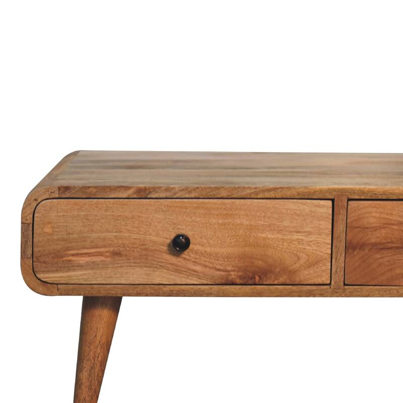 Artisan Furniture Oak ish Solid Wood Sonata Coffee Table