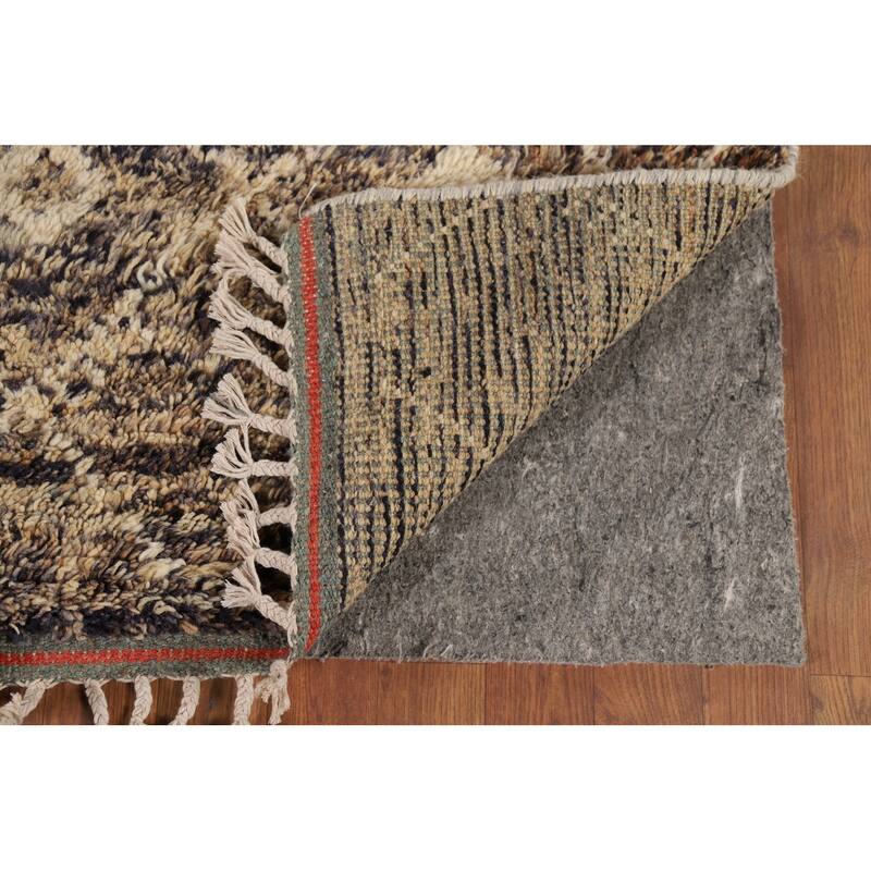 Trellis Plush Moroccan Accent Rug Handmade Wool Carpet - 3'0" x 5'5"