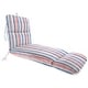 preview thumbnail 20 of 25, 74" x 22" Outdoor Chaise Lounge Cushion with Ties and Loop - 74'' L x 22'' W x 5'' H Davian Stripe Razz