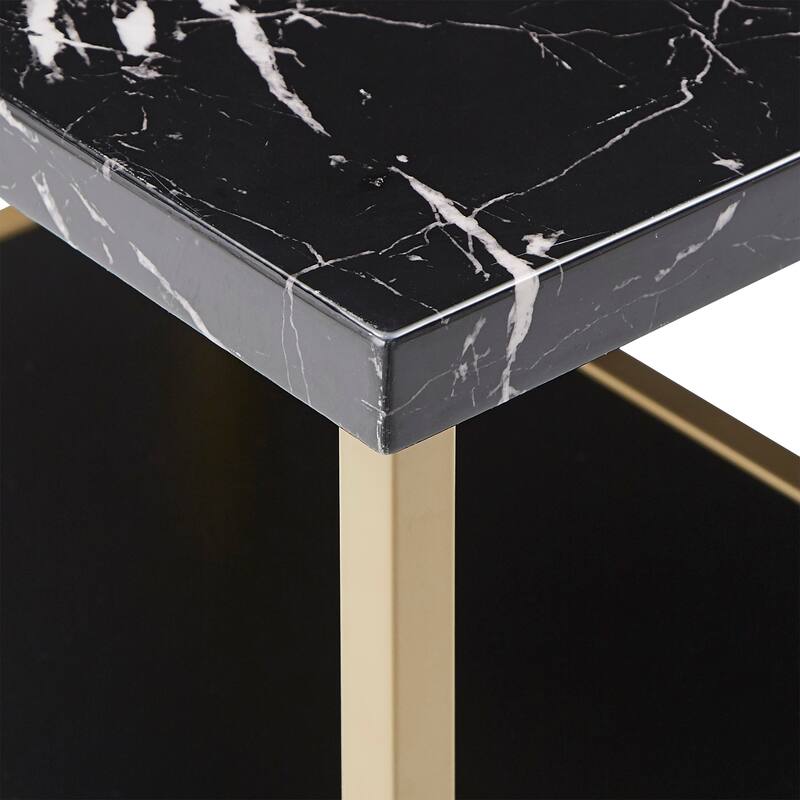 Ainsley Faux Marble Counter Height 3-piece Dining Set by iNSPIRE Q Modern