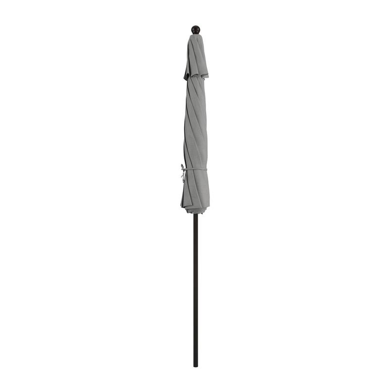 California Umbrella 9' Rd. Aluminum Frame, Fiberglass Rib Patio Umbrella with Sunbrella Fabric, Base Not Included