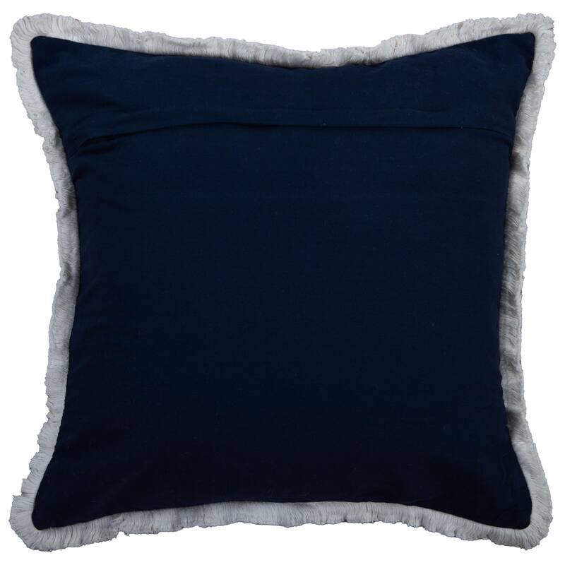 Rizzy Home Drop Stitched Woven Throw Pillow