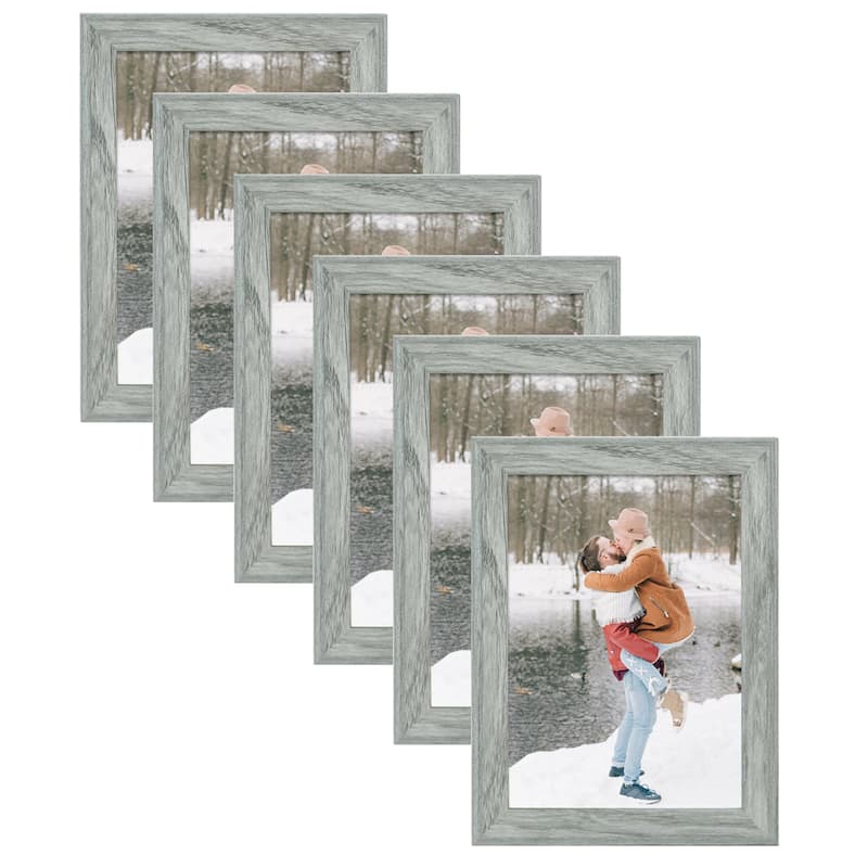 Adeco Set of 6 Wood Photo Frame