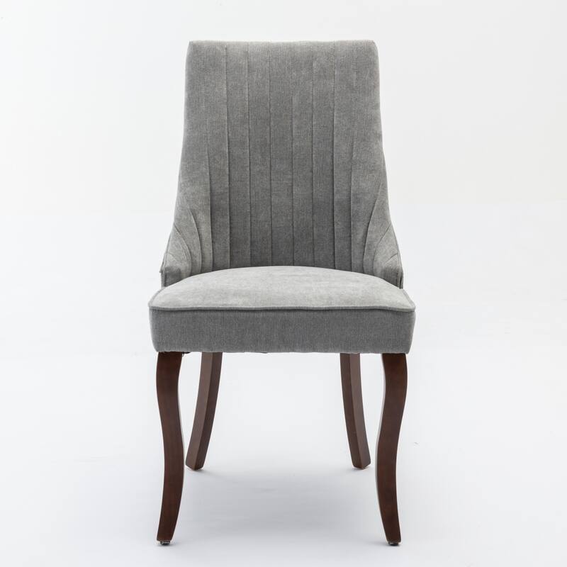Modern dining chair set of 2 - Gray