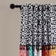Lush Decor Boho Patch Window Curtain Panel Pair