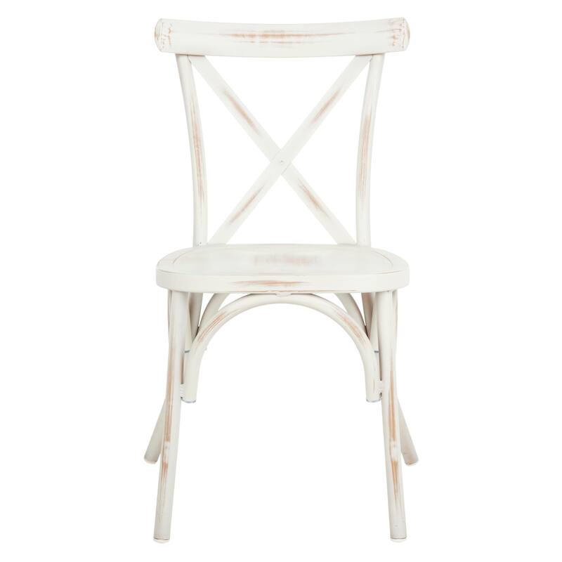 SAFAVIEH Outdoor Tayla Chair - White (Set of 2) - 19Wx17Dx34H