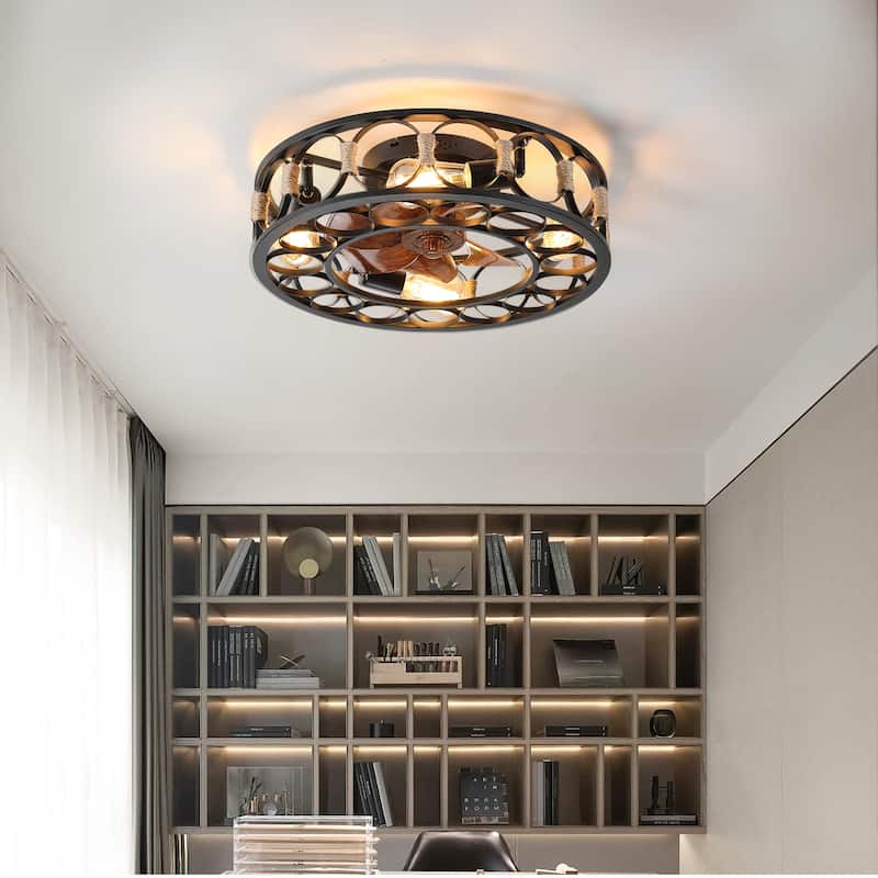 Indoor Ceiling Fans - BROWN-3