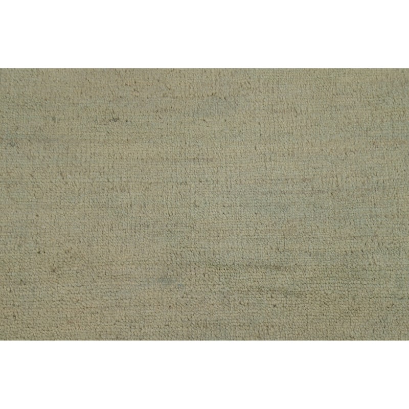 Hand Knotted Oriental 100% Wool Carpet Modern Modern Green Gabbeh Area Rug - 4' 9'' X 3' 2''
