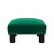 preview thumbnail 105 of 130, The Curated Nomad Performance Fabric Stardust Square Upholstered Footstool Ottoman