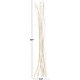 preview thumbnail 8 of 6, Beige Dried Plant Tall Wavy Stick Home Decor Natural Foliage