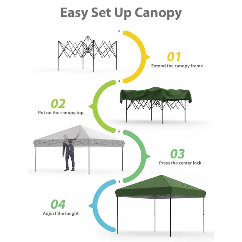 10' x 10'， 10'x 20' Pop Up Canopy