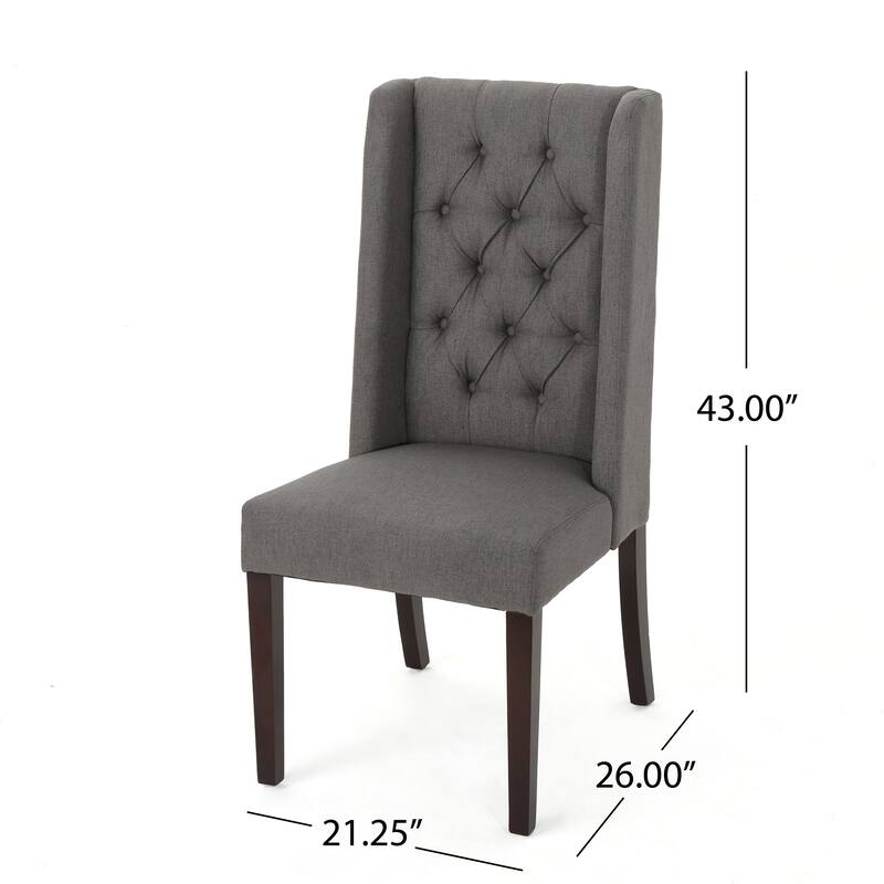 Elegant Meeting Room Chair Vanity Chair with High Backrest, Upholstered Dining Chair Leisure Chair with Wood Legs