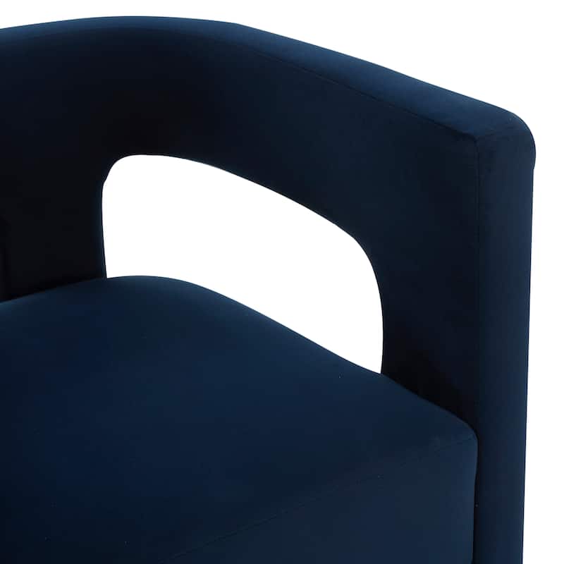 SAFAVIEH Couture Deandre Cut Out Accent Chair (Fully Assembled) - 24.8 IN W x 20.8 IN D x 26.8 IN H