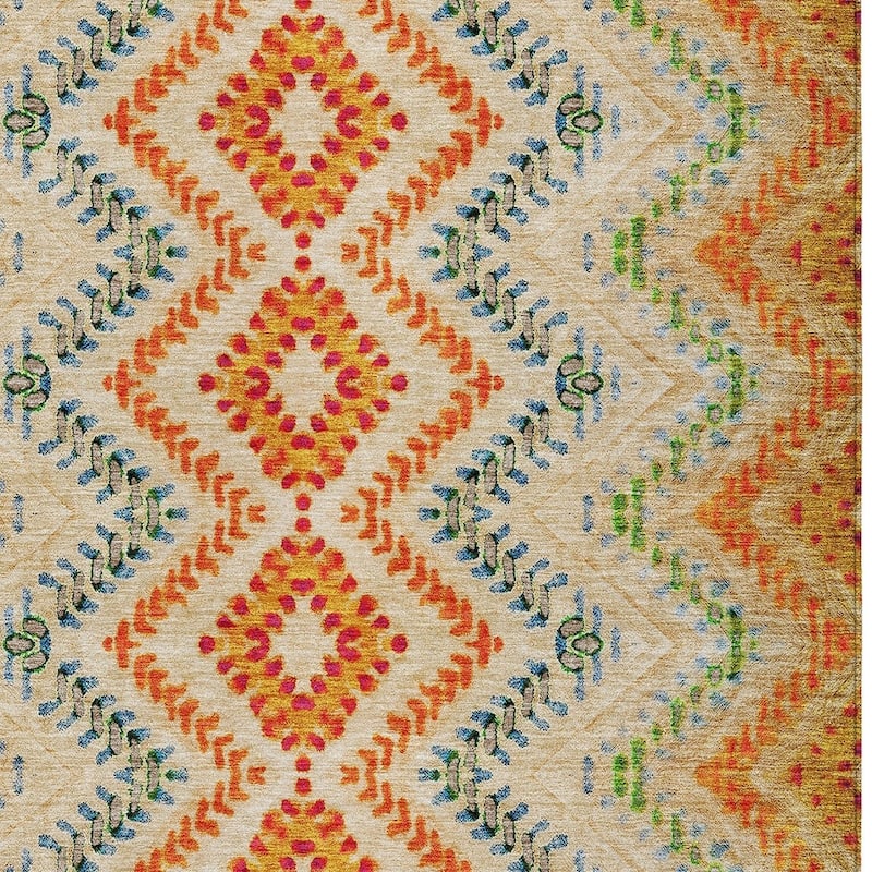 HomeRoots Geometric Transitional Rectangle Outdoor Rug