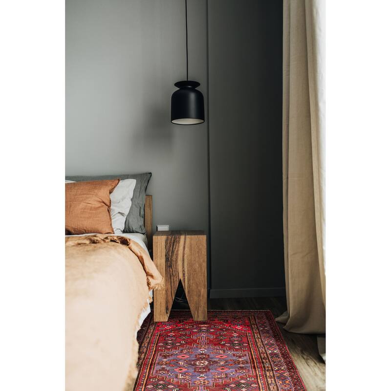 ECARPETGALLERY Hand-knotted Andelz Red Wool Rug - 4'2 x 7'6