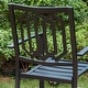 preview thumbnail 45 of 54, MAISON ARTS 9-Piece Patio Dining Set, 60 Inch Square Metal Table and 8 Metal Dining Chairs