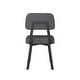 preview thumbnail 24 of 33, Amisco Clarkson Upholstered Dining Chair with Metal Legs