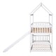 preview thumbnail 25 of 24, Friendly Design Twin Over Twin Bunk Bed with Slide, House Bed with Slide