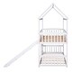 preview thumbnail 13 of 12, Twin Over Twin Bunk Bed with Slide, House Bed with Slide,Maximized Space Saving
