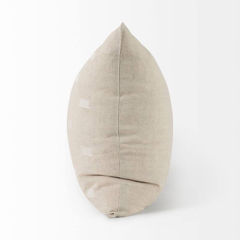 Lacey Beige & White Decorative Pillow Cover