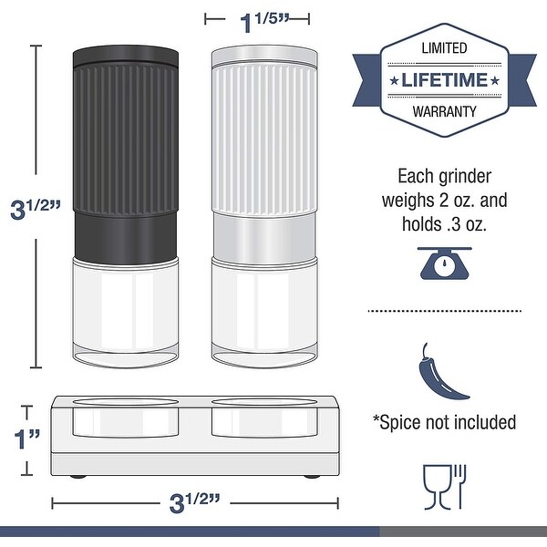 mini salt and pepper grinders