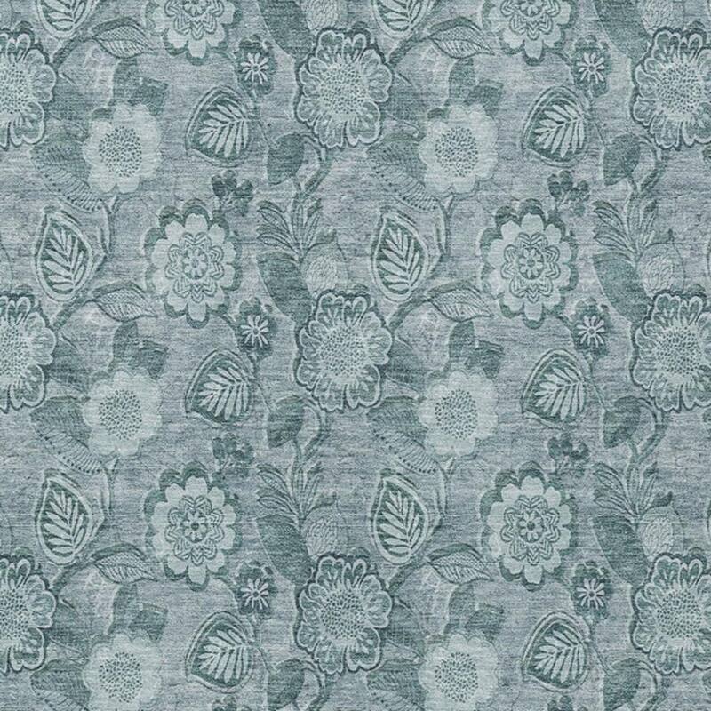 HomeRoots Floral Transitional Rectangle Outdoor Rug