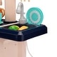 preview thumbnail 4 of 9, Large Pretend Play Kitchen Set with Realistic Lights, Vivid Sounds, Play Phone, Clock and 65 Pcs Accessories, 3 +