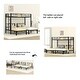 preview thumbnail 5 of 7, Twin XL Over Twin & Twin Metal Triple Bunk Bed with Guardrails, Ladder, Convertible