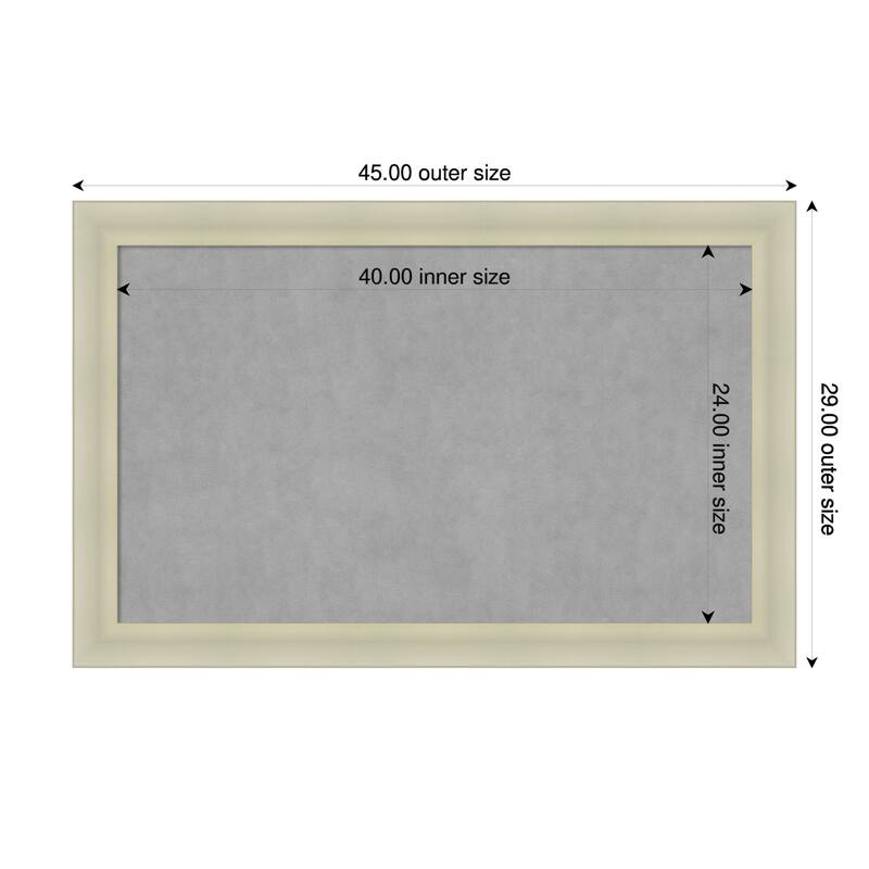 Amanti Art Oliver Black Framed - 45 x 29 in - Oliver Warm Silver