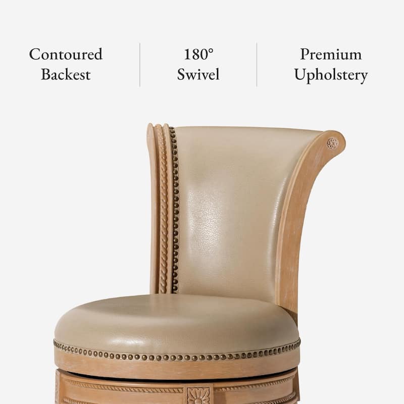 Maven Lane 26" Pullman Swivel Counter Height Kitchen Stool