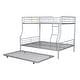 preview thumbnail 6 of 7, 2 In 1 Full XL Over Queen Metal Bunk Bed With Trundle,Save Space